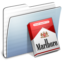 Graphite Stripped Folder Marlboro Icon